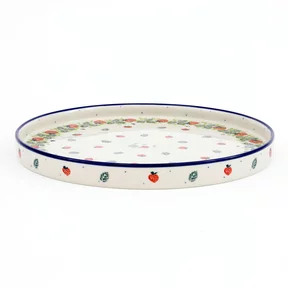 Talerz płytki z wysokim rantem E93 25,5 cm <br> 2709X Truskawki
